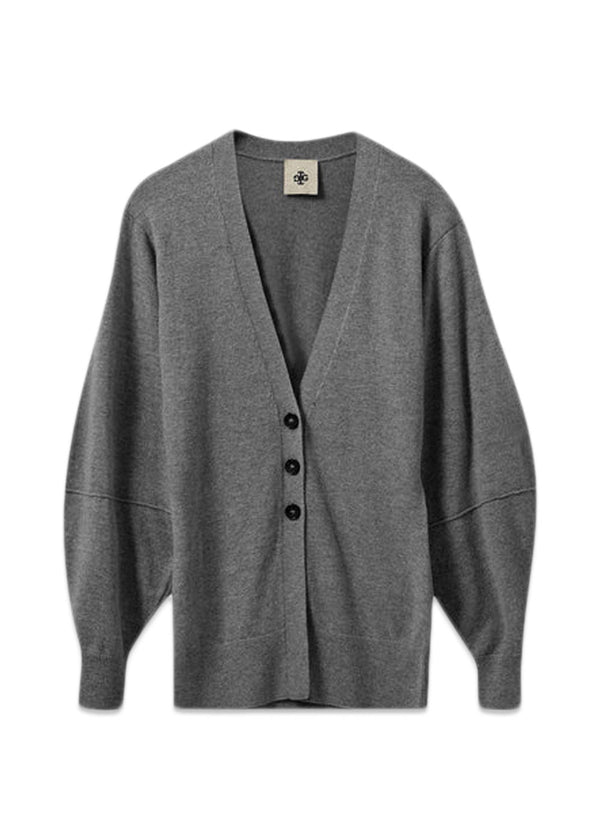 Como Sleeve Cardigan - Grey Melange