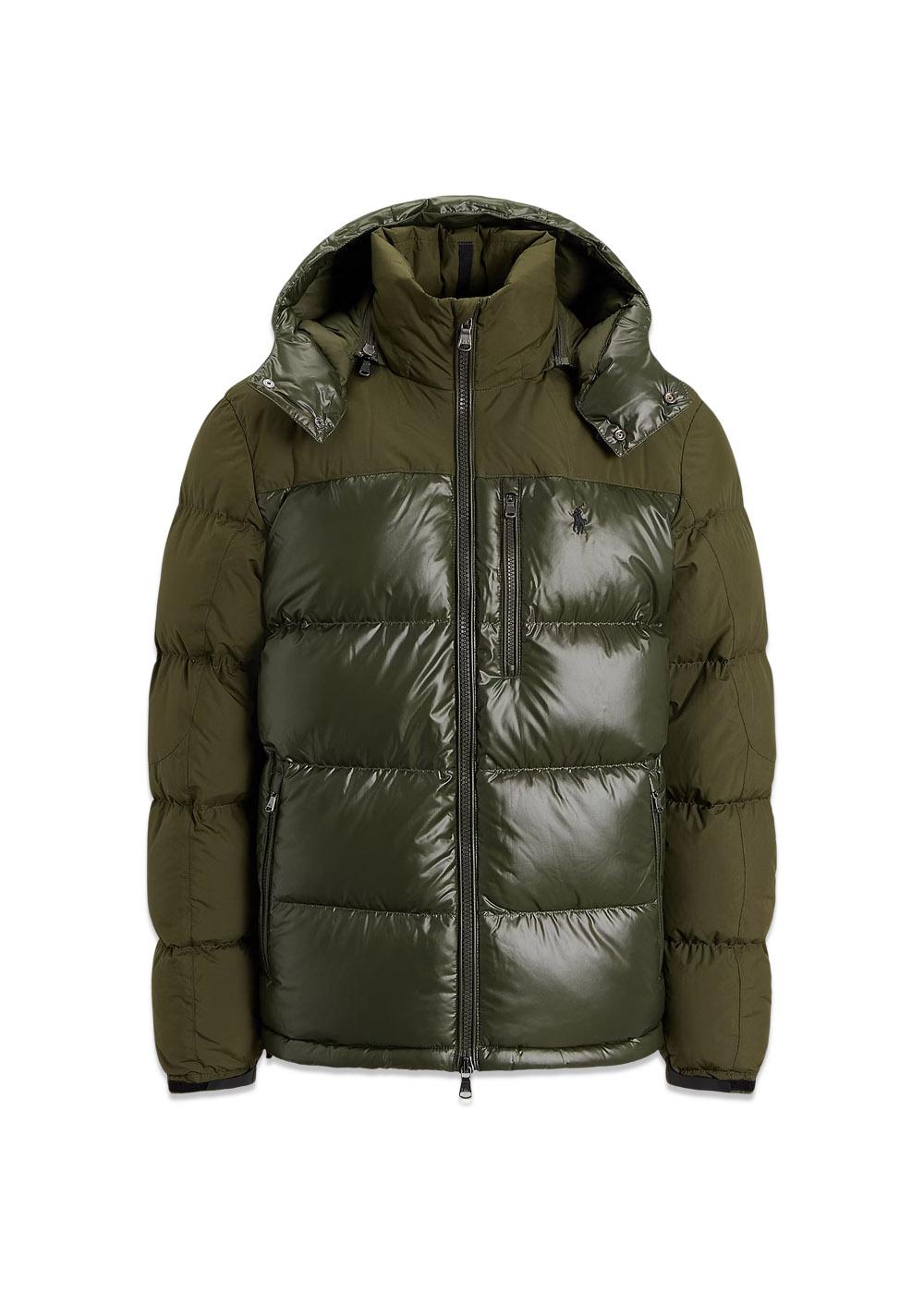 The Gorham Two Tone Down Jacket - Dark Loden Matte/Glossy-Outerwear-Ralph Lauren-Butler Loftet