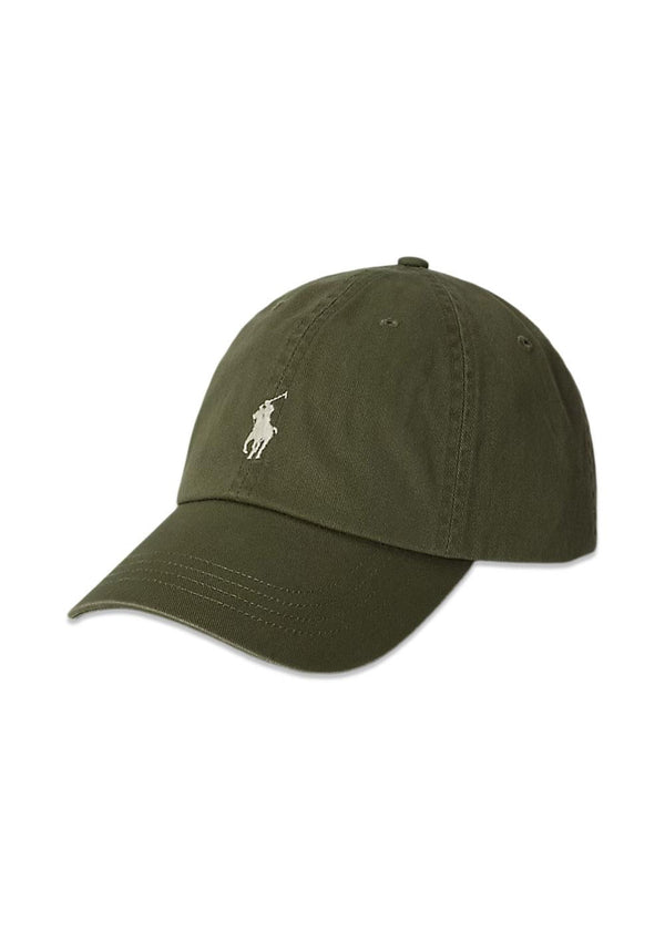 The Iconic Cotton Chino Ball Cap - Olive-Accessories-Ralph Lauren-Butler Loftet