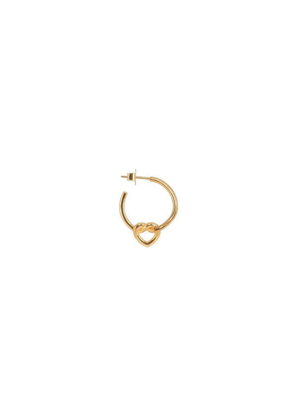 Tied Heart Hoop - Gold-Plated Silver-Jewellery-Jane Kønig-Butler Loftet