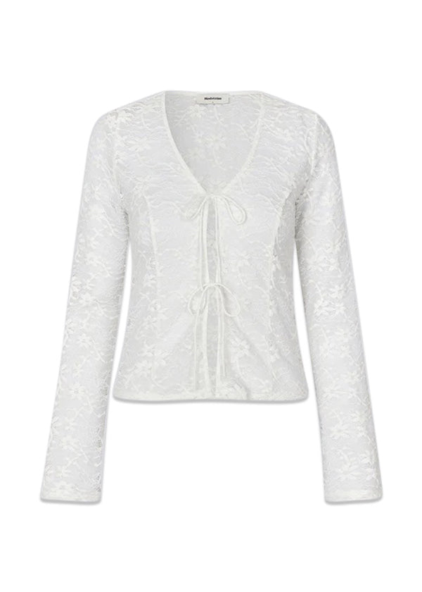 TildeMD ls lace top - Soft White-Top-Modström-Butler Loftet