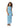 Tiranna Big Flower Mesh Dress - Light Blue-Dress-Neo Noir-Butler Loftet