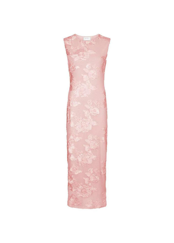 Tiranna Big Flower Mesh Dress - Light Pink-Dress-Neo Noir-Butler Loftet