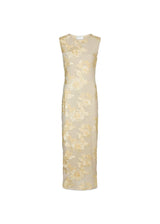 Tiranna Big Flower Mesh Dress - Light Yellow-Dress-Neo Noir-Butler Loftet