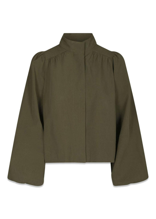 Tirsa Twill Jacket - Army-Outerwear-Neo Noir-Butler Loftet