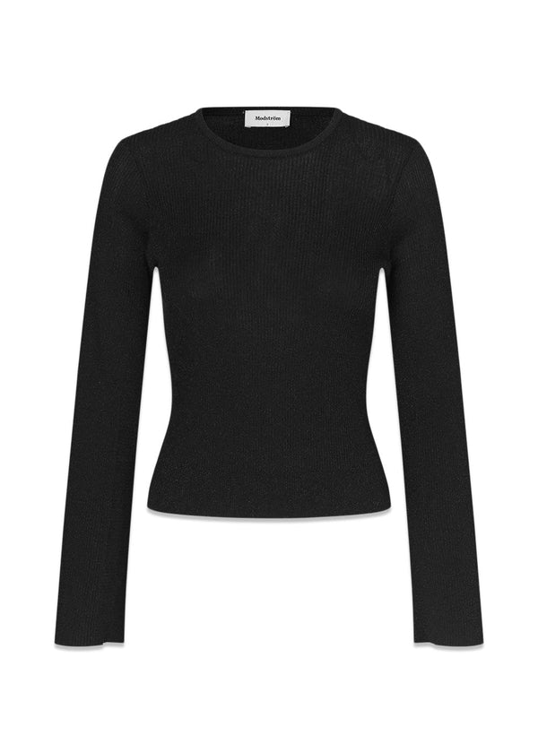 Modströms TomMD o-neck - Black. Køb strik her.