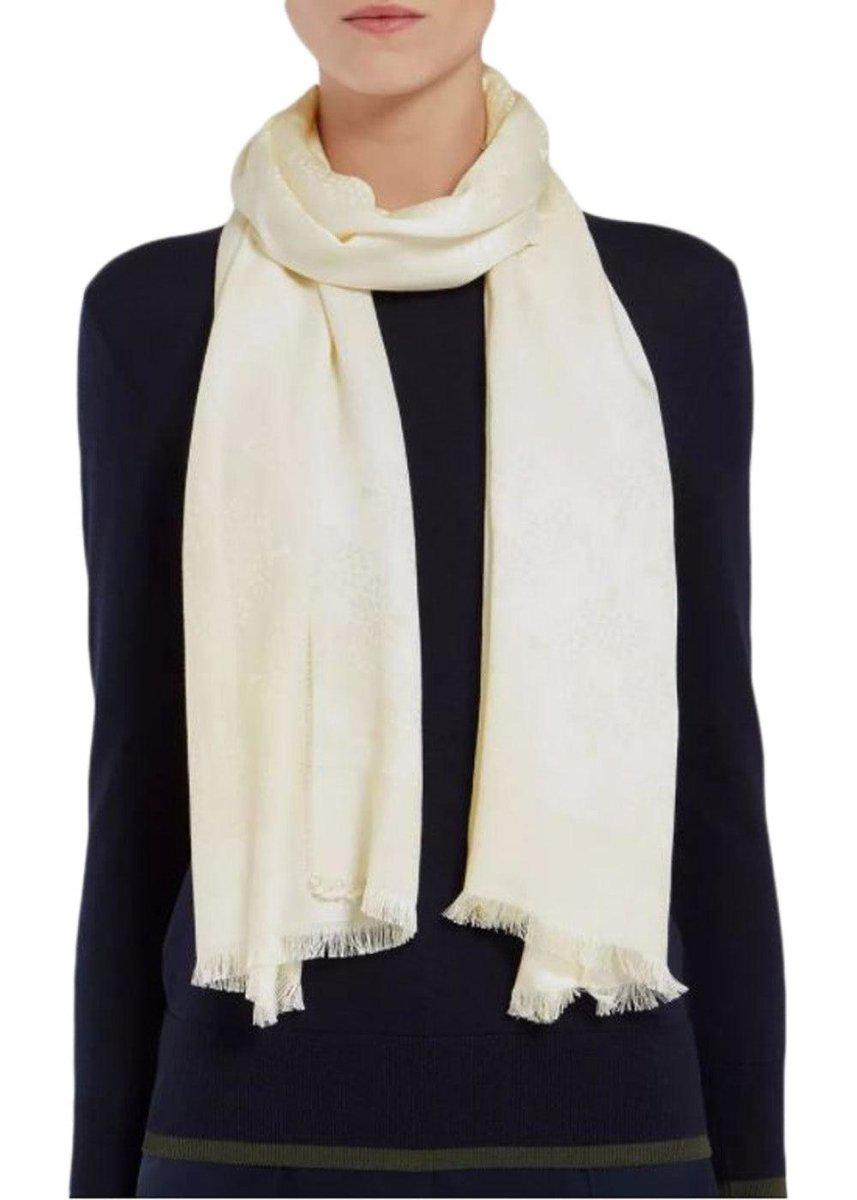 Mulberry Tree Rectangular Scar - Cream Scarf234_VS4225/762_CREAM_OneSize5054573157604- Butler Loftet