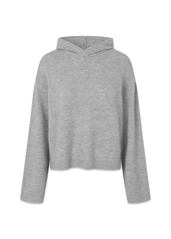 Treemd hoodie - Grey Melange-Knitwear-Modström-Butler Loftet