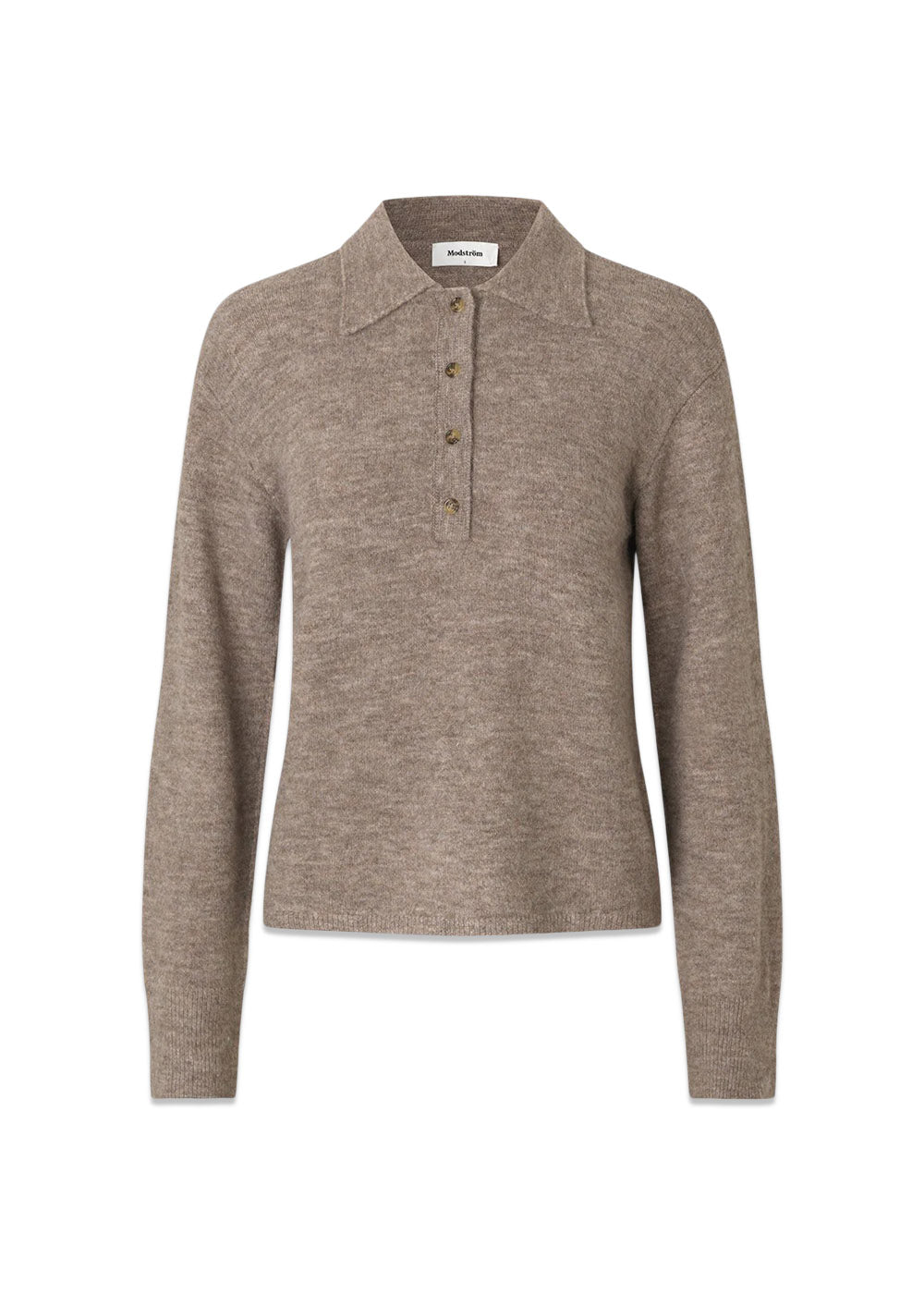 Treemd polo - Chocolate Chip-Knitwear-Modström-Butler Loftet