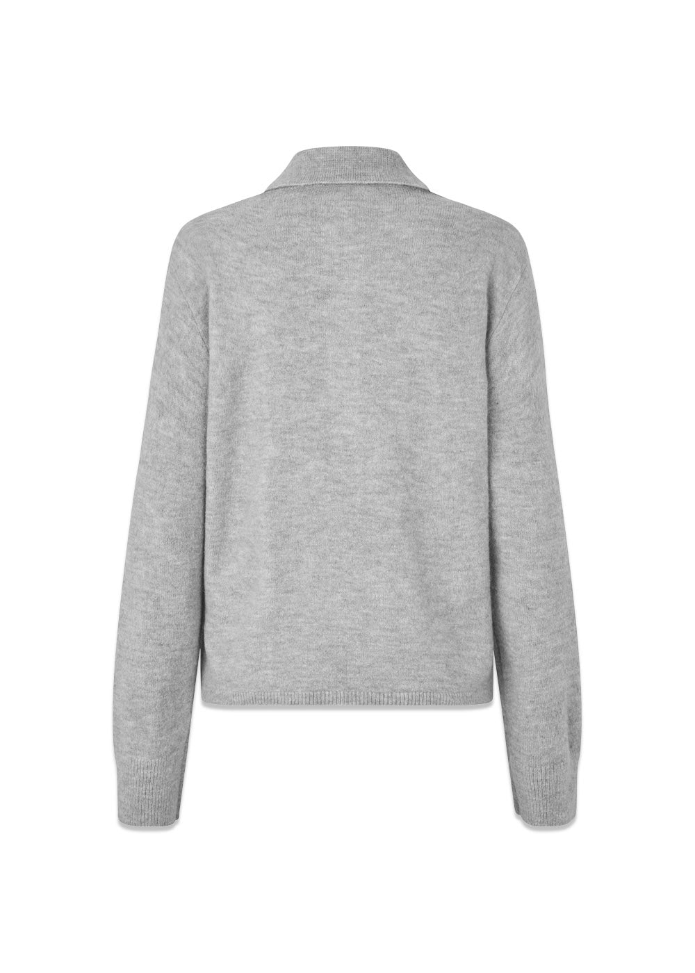 Treemd polo - Grey Melange-Knitwear-Modström-Butler Loftet
