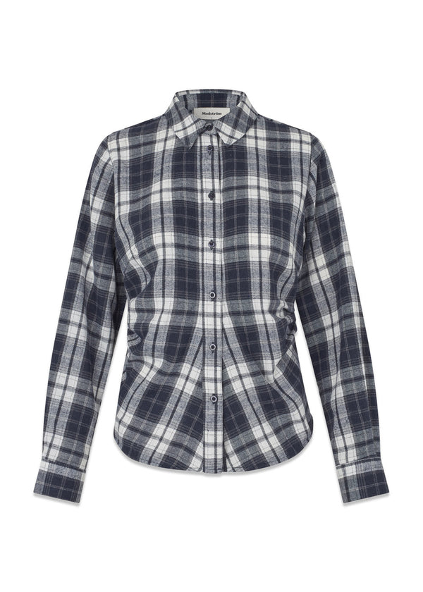 Trixymd shirt - Blue White Check-Shirts-Modström-Butler Loftet