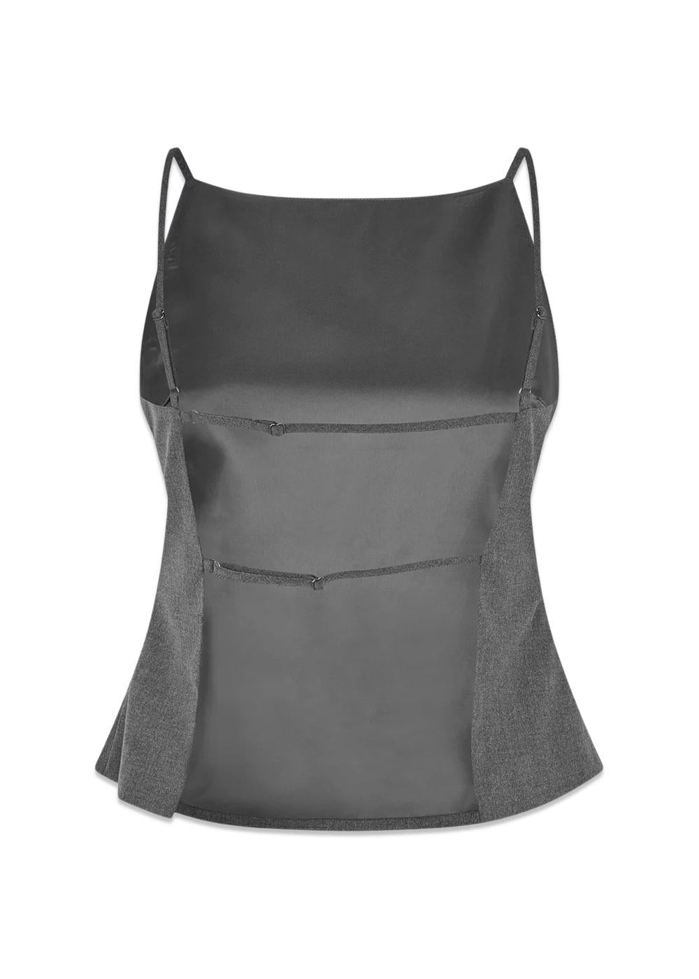 Tuesdaymd top - Dark Grey Melange-Top-Modström-Butler Loftet