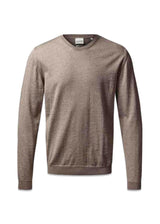 Turin Pullover O Neck - Warm Sand Mel-Knitwear-Clipper-Butler Loftet