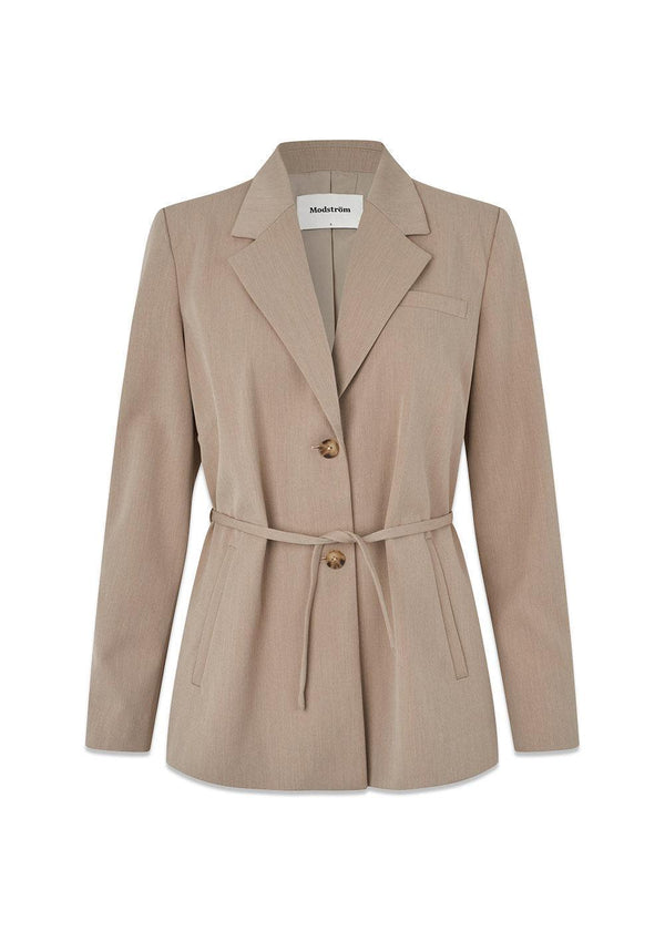 Uchemd blazer - Beige-Blazers-Modström-Butler Loftet