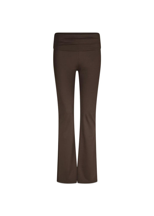 Ulianna Leggings Pants - Chocolate Brown-Pants-Neo Noir-Butler Loftet