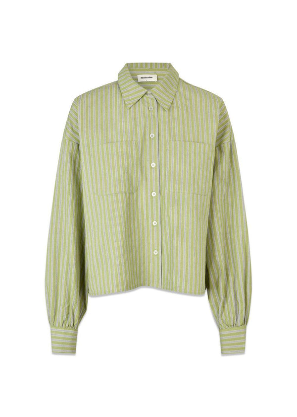 Umekomd shirt - Tarragon Stripe-Shirts-Modström-Butler Loftet
