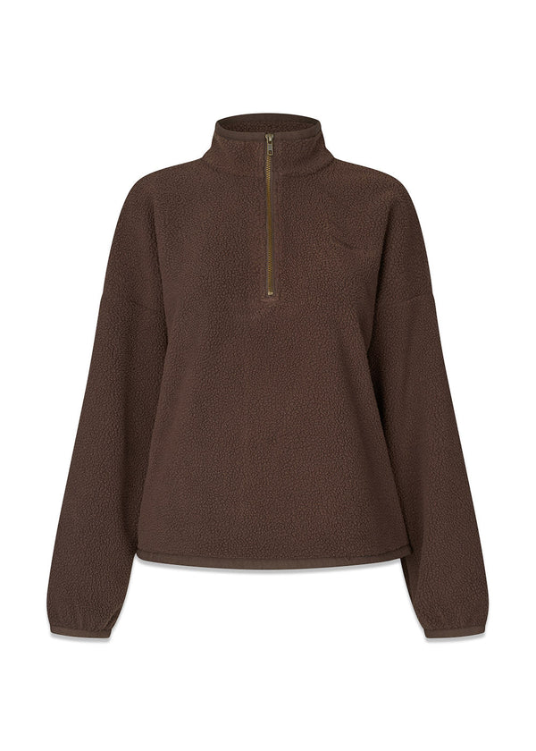 Urielmd fleece - Seal Brown-Sweatshirts-Modström-Butler Loftet