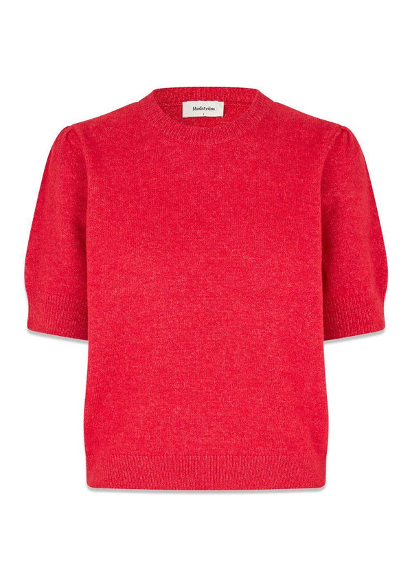 Uzzimd SS o-neck - Hibiscus-Knitwear-Modström-Butler Loftet