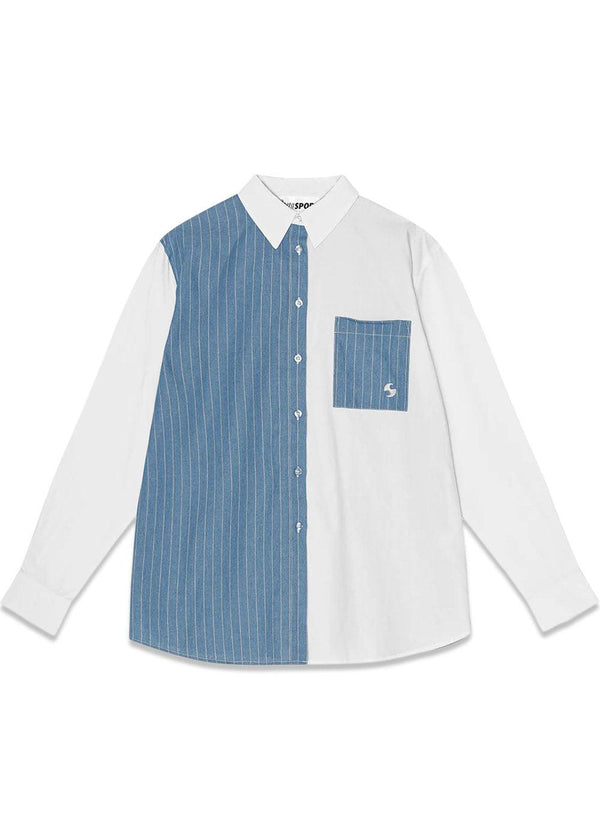 VAGO UNISEX SHIRT - White/Blue