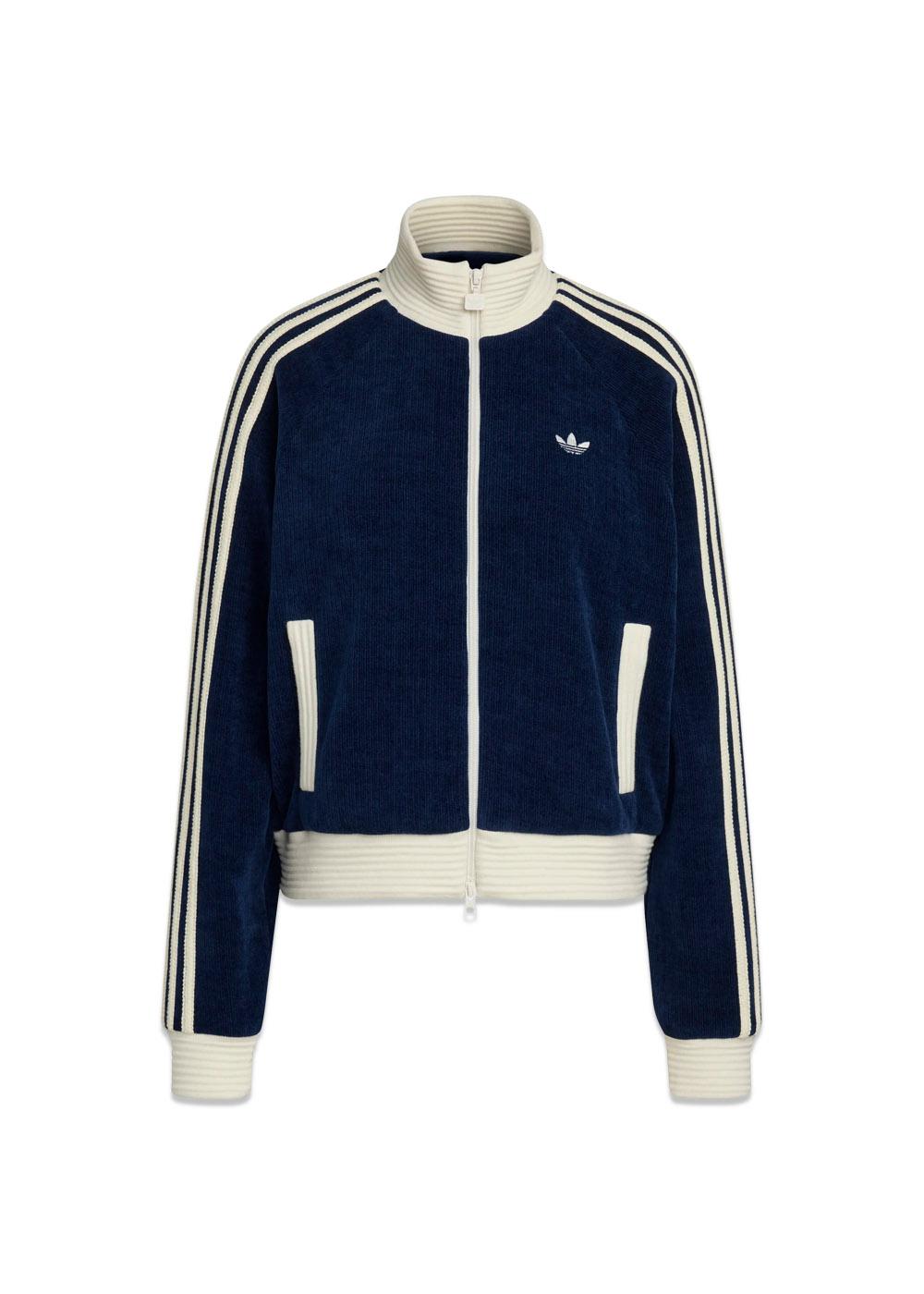 VELOUR KNIT TT - Night Indigo-Outerwear-Adidas Originals-Butler Loftet