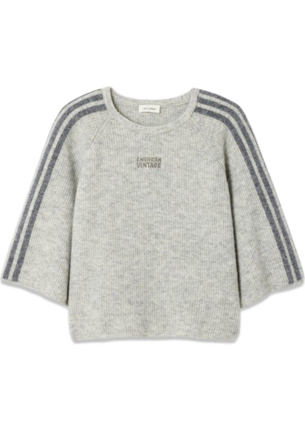 VITOW - Grey Melange-Knitwear-American Vintage-Butler Loftet