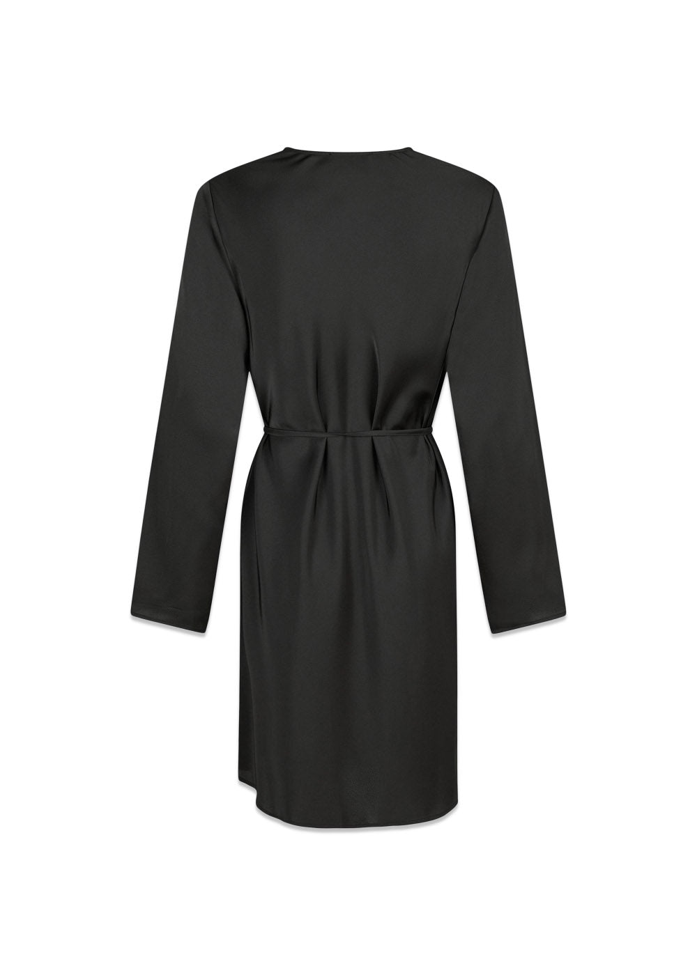 Vega Soft Satin Dress - Black