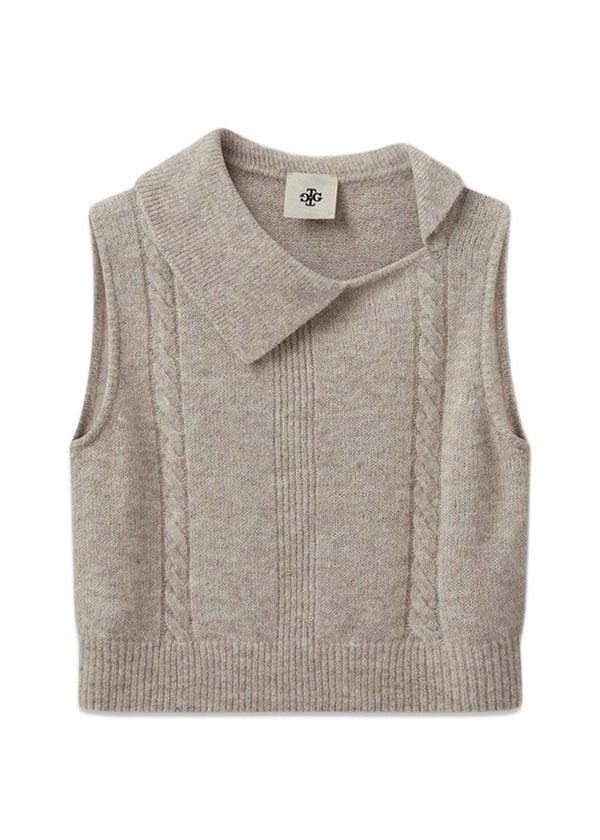Verbier Drape Vest - Linen