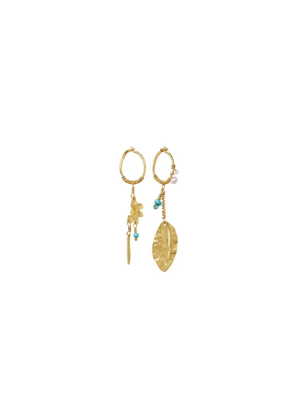 Maanestens Vicky Earrings - Sterling Silver (925) Gold Plated. Køb øreringe her.