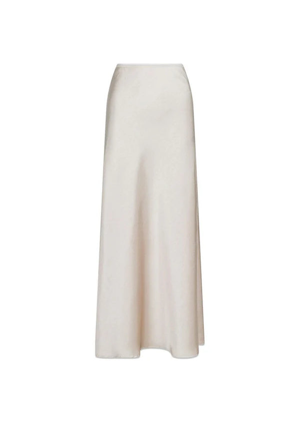 Vicky Heavy Sateen Skirt - Champagne