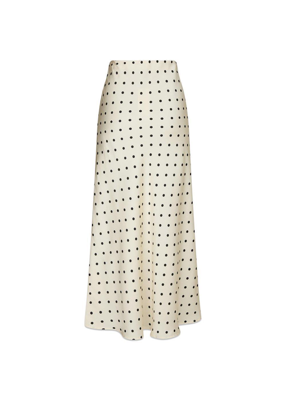 Viso Dot Skirt - Creme-Skirts-Neo Noir-Butler Loftet