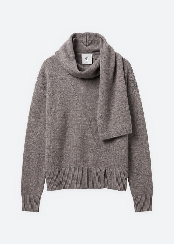 Volmer Scarf Sweater - Mushroom