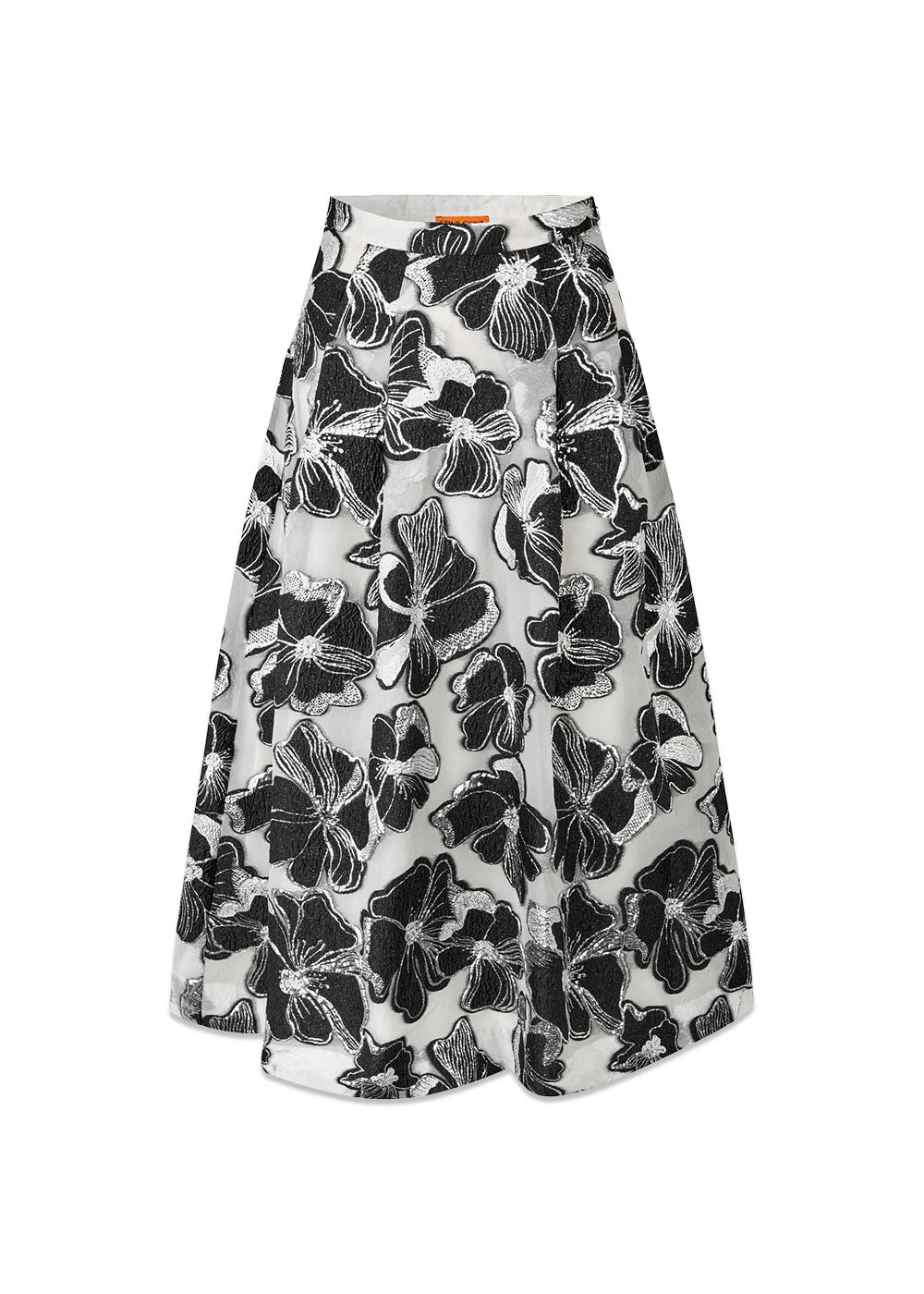 Voluminous Midi Skirt - Anemone Jacquard-Skirts-Stine Goya-Butler Loftet
