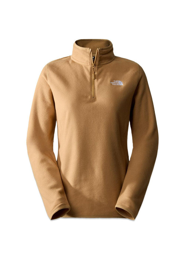 W 100 GLACIER 1 / 4 ZIP - Almond Butter