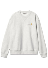 W American Script Sweat - Ash Heather