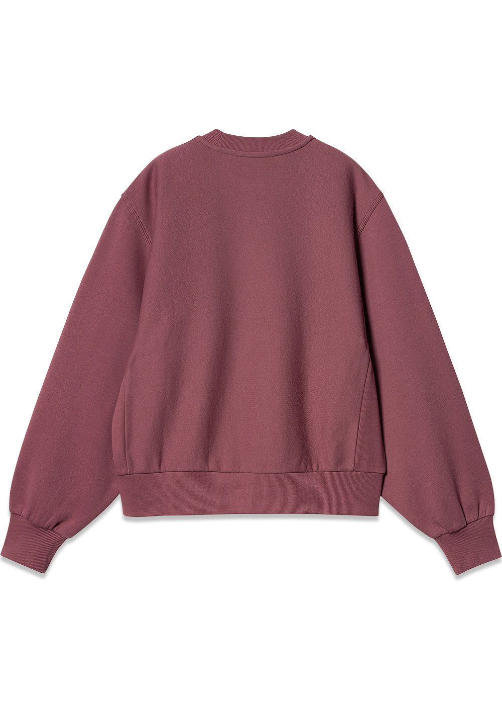 W American Script Sweat - Dusty Fuchsia