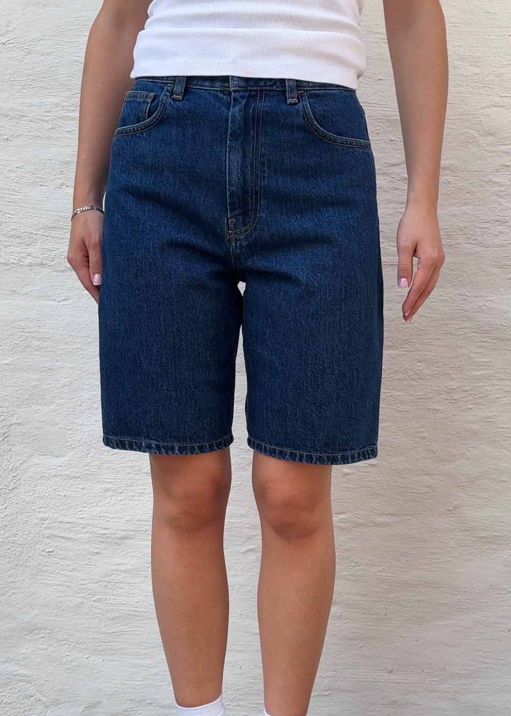 W Brandon Short - Blue Stone Washed-Shorts-Carhartt WIP-Butler Loftet