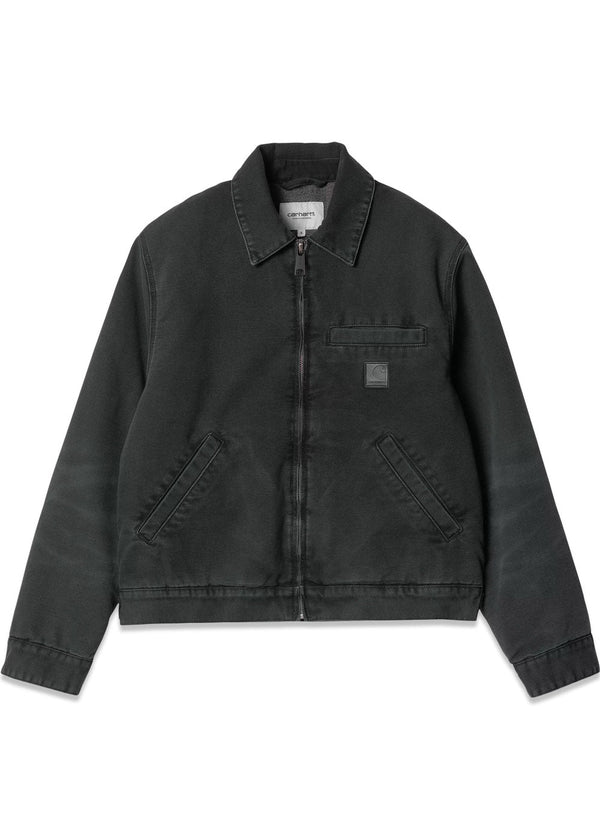 W Dayton Jacket - Black Stone Canvas-Outerwear-Carhartt WIP-Butler Loftet