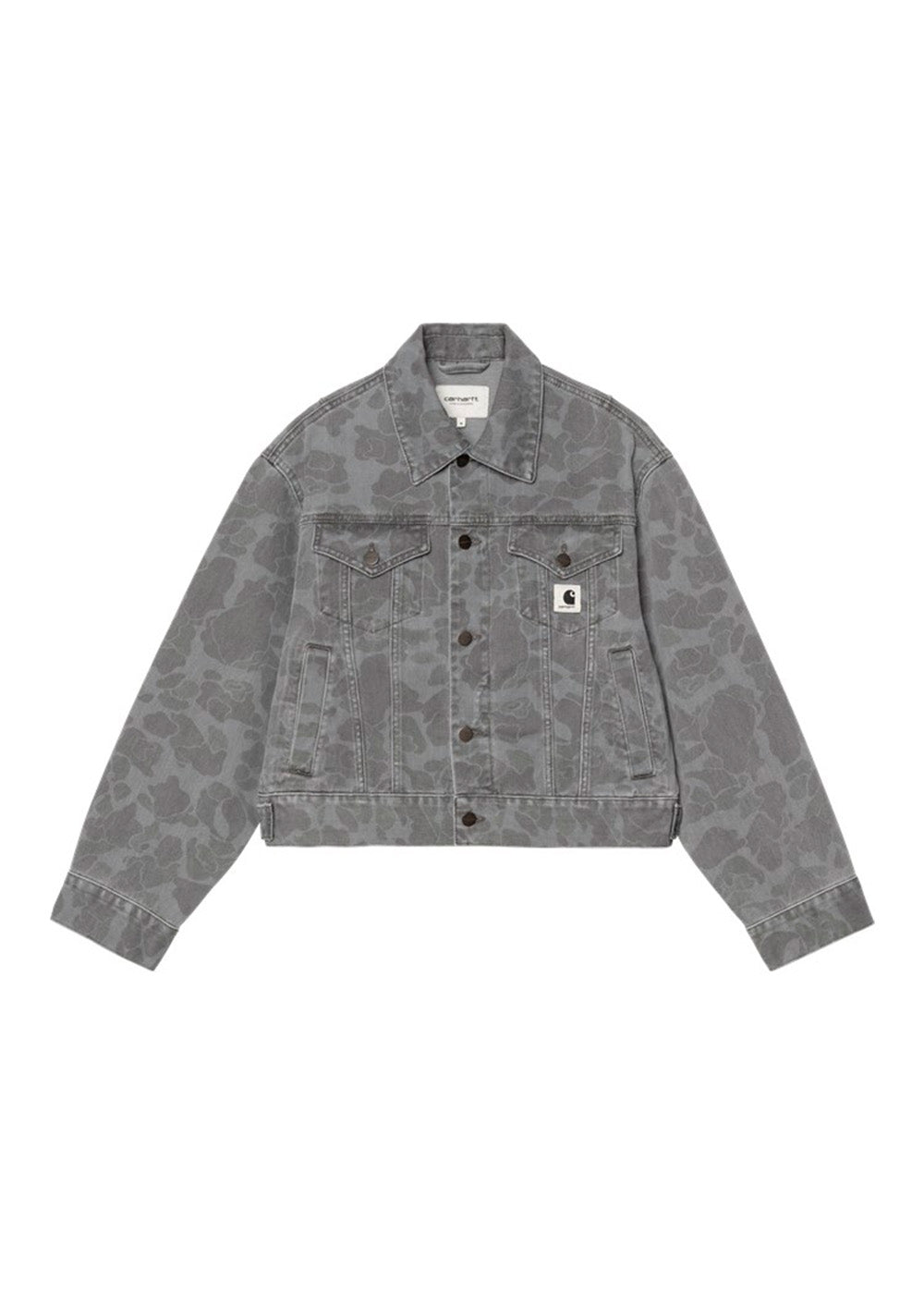 W' Duck Orell Jacket Camo Duck - Black Heavy Bleached-Outerwear-Carhartt WIP-Butler Loftet