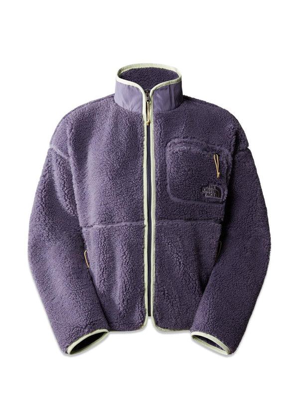 The North Faces W EXTREME PILE FZ JACKET - Lunar Slate-Lime Cream. Køb fleece her.