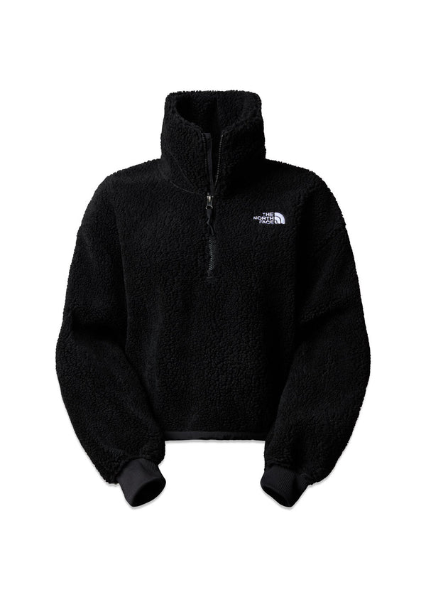 W High Pile 1/4 Zip - Black