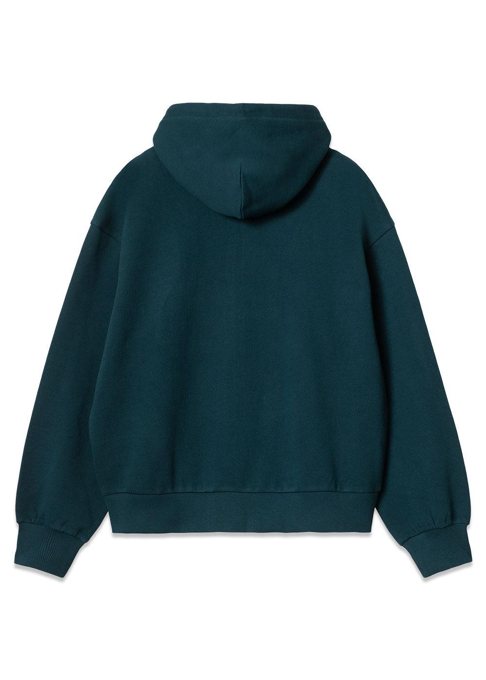 W Hooded Casey Jacket - Duck Blue / Silver-Hoodies-Carhartt WIP-Butler Loftet