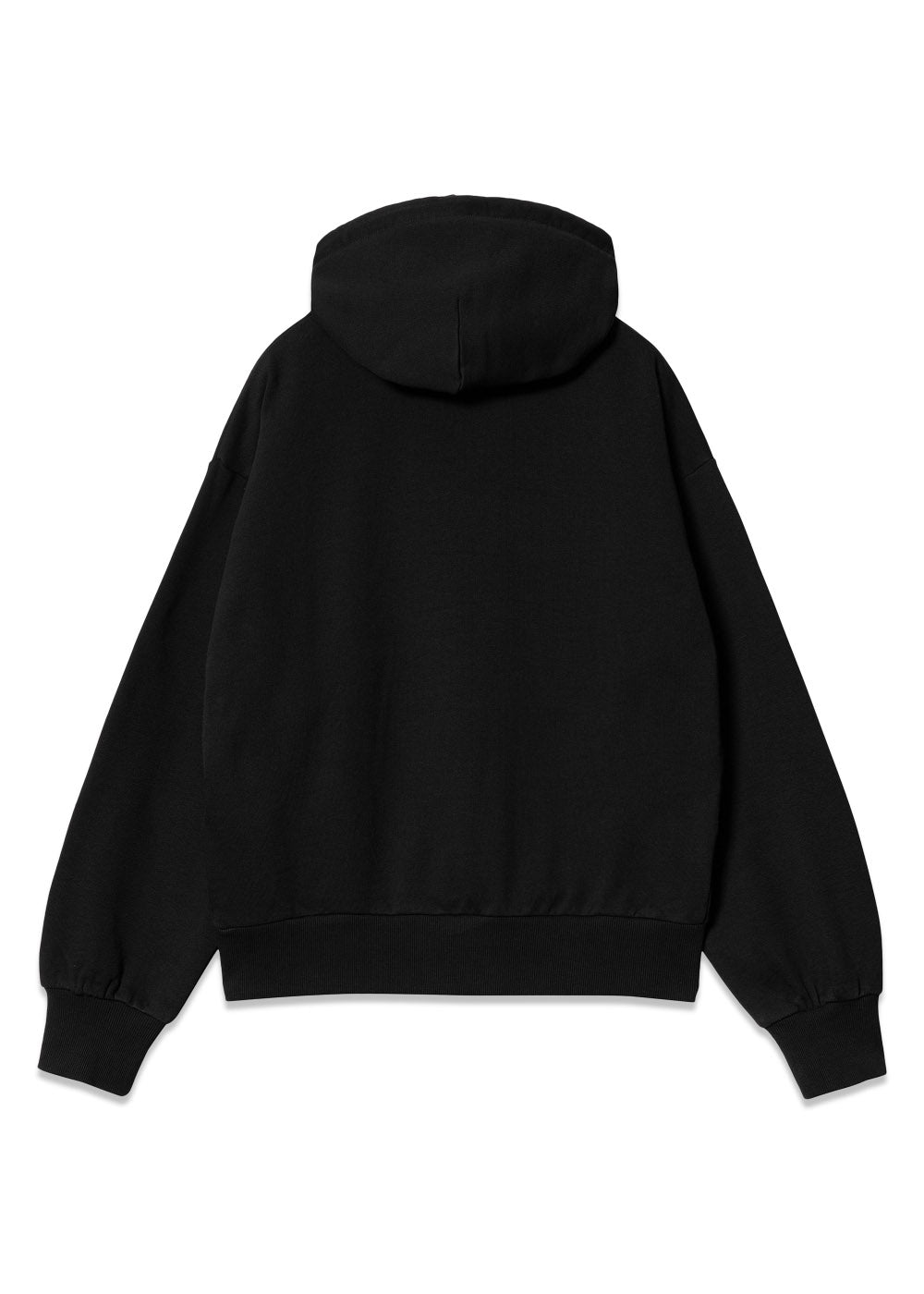 W Hooded Casey Sweatshirt - Black / Silver-Hoodies-Carhartt WIP-Butler Loftet