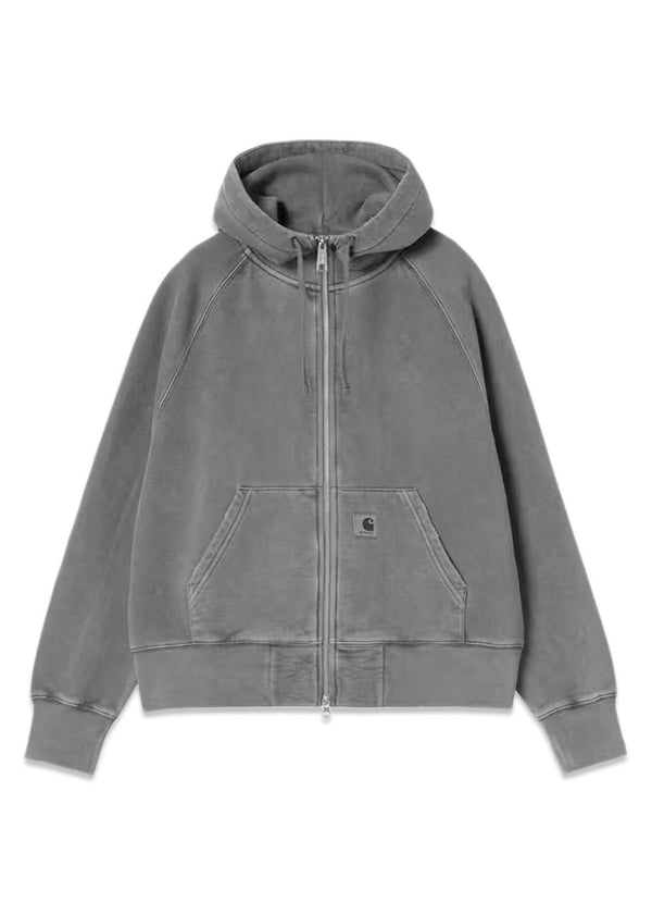 W' Hooded Torion - Black Grind Wash-Hoodies-Carhartt WIP-Butler Loftet