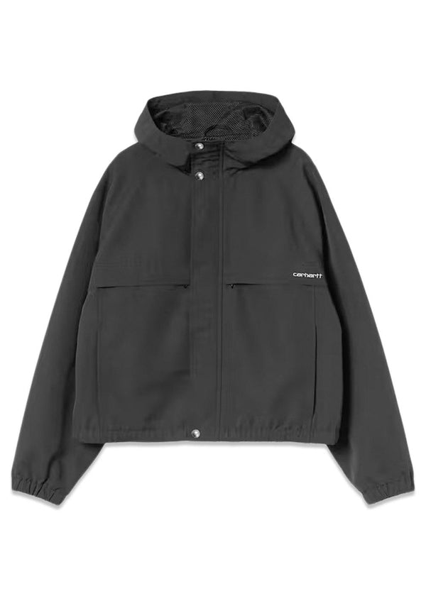 W Iwan Jacket - Black / White-Outerwear-Carhartt WIP-Butler Loftet