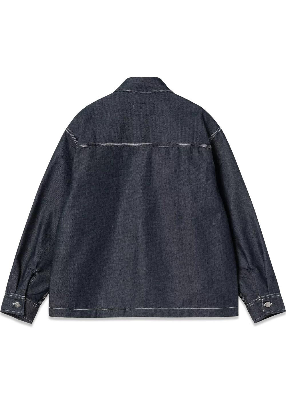 W' Louis Shirt Jacket - Blue Rigid-Outerwear-Carhartt WIP-Butler Loftet