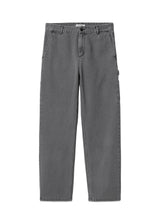 Carhartt WIP's W' Pierce Pant Straight - Black Stone Bleached. Køb bukser her.