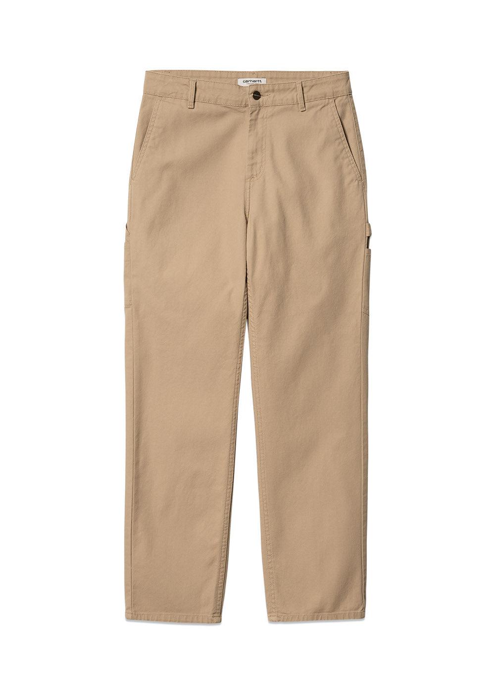 Carhartt WIP's W' Pierce Pant Straight - Dusty H Brown Rinsed. Køb bukser her.