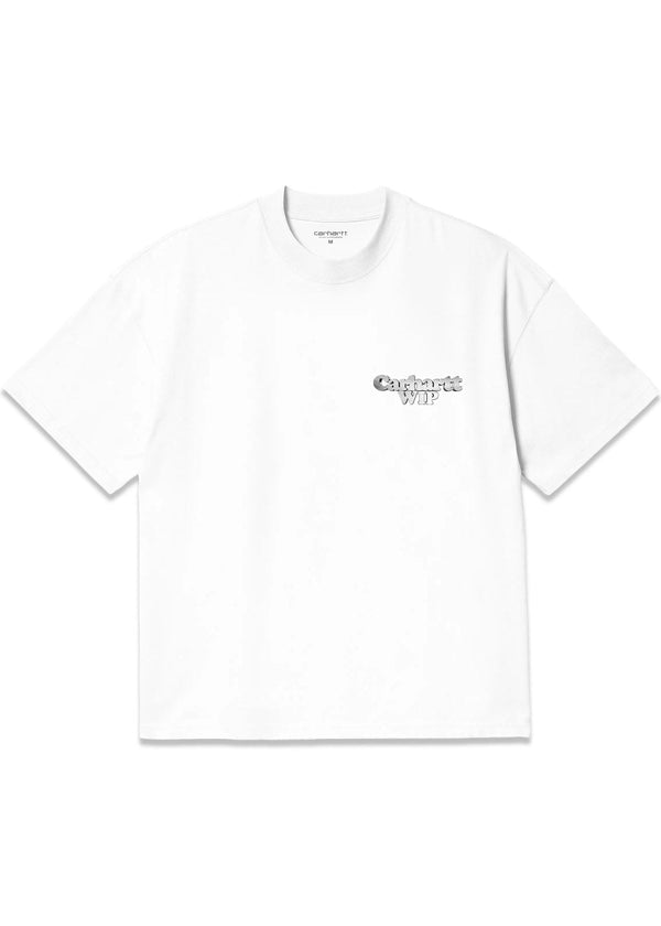 W S/S Chain Link T-Shirt - White / Silver-T-shirts-Carhartt WIP-Butler Loftet