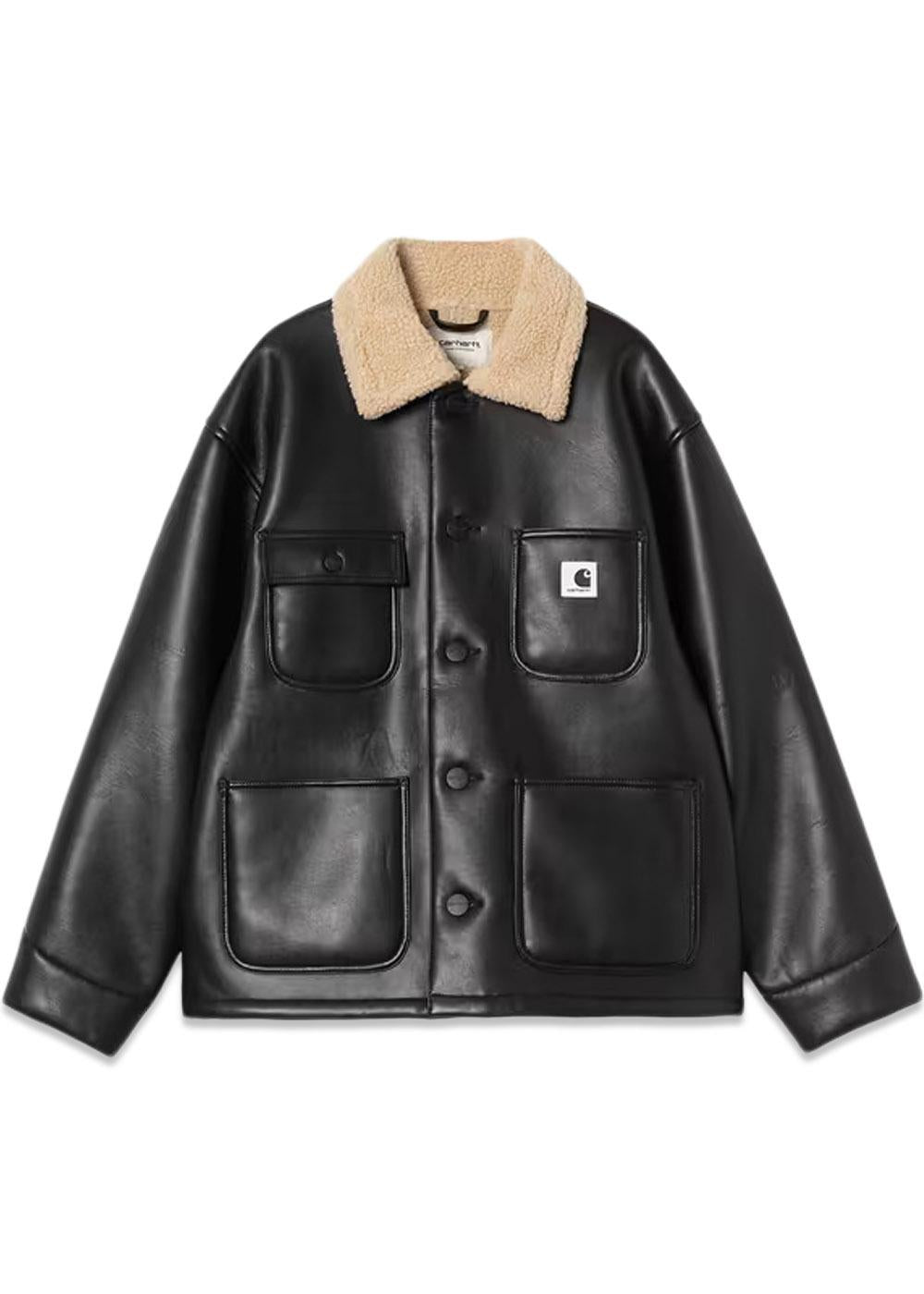 W' Shepton OG Michigan Coat - Black/Natural-Outerwear-Carhartt WIP-Butler Loftet