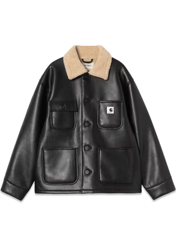 W' Shepton OG Michigan Coat - Black/Natural-Outerwear-Carhartt WIP-Butler Loftet